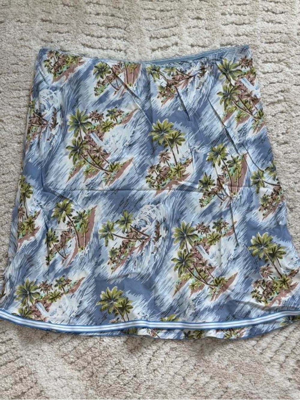 Old Navy Blue tropical Skirt